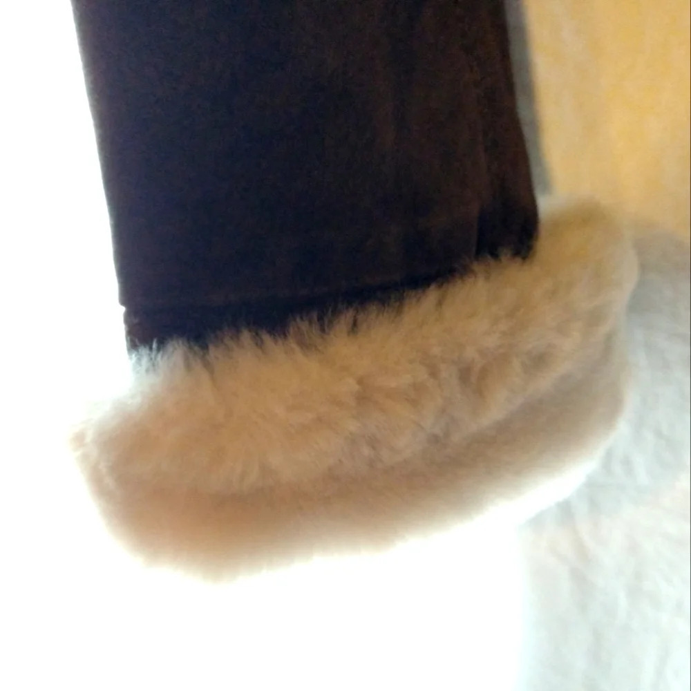 Gorgeous shearling suede winter coat EUC ❤️ - Picture 10 of 16